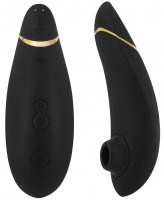 Womanizer Premium tlačni vibrator, črn