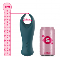 Masturbator z vibrirajočim parom (16,2 cm)
