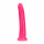 Svetleči realistični dildo s priseskom Neon Night (20 cm), roza