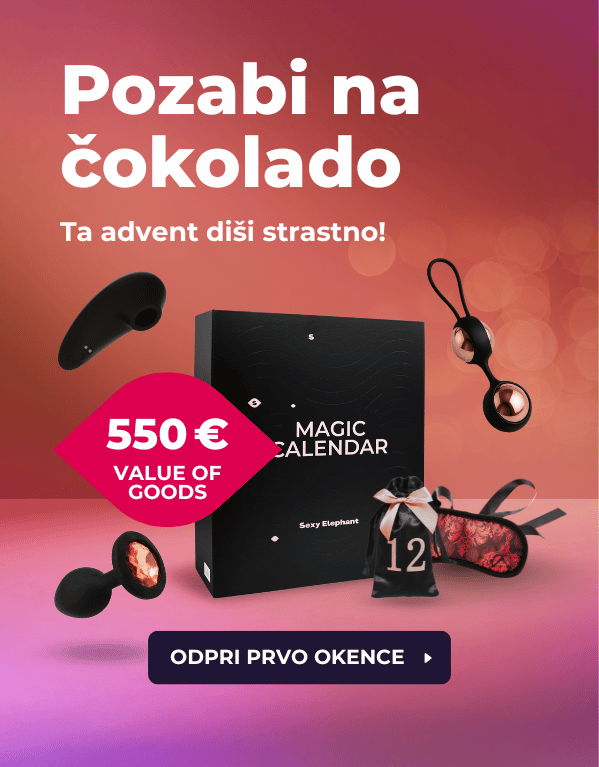 Odkrij premium in čarobni adventni koledar Sexy Elephant 2025.