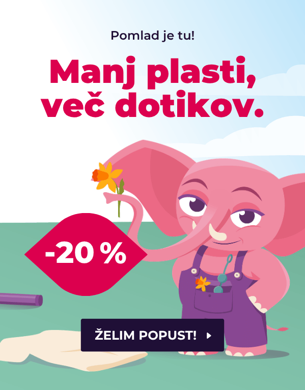 Manj plasti, več dotikov.